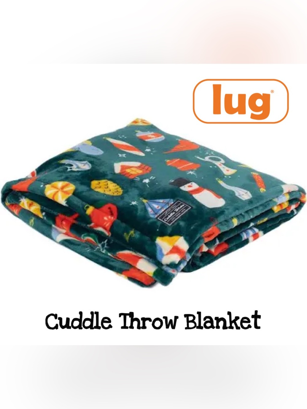 Lug Cuddle Throw Blanket NWT Retro Ornament